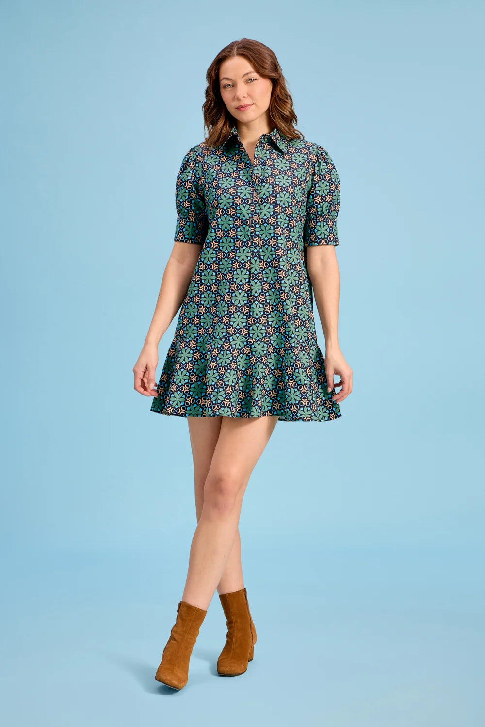 liv dress slate mosaic
