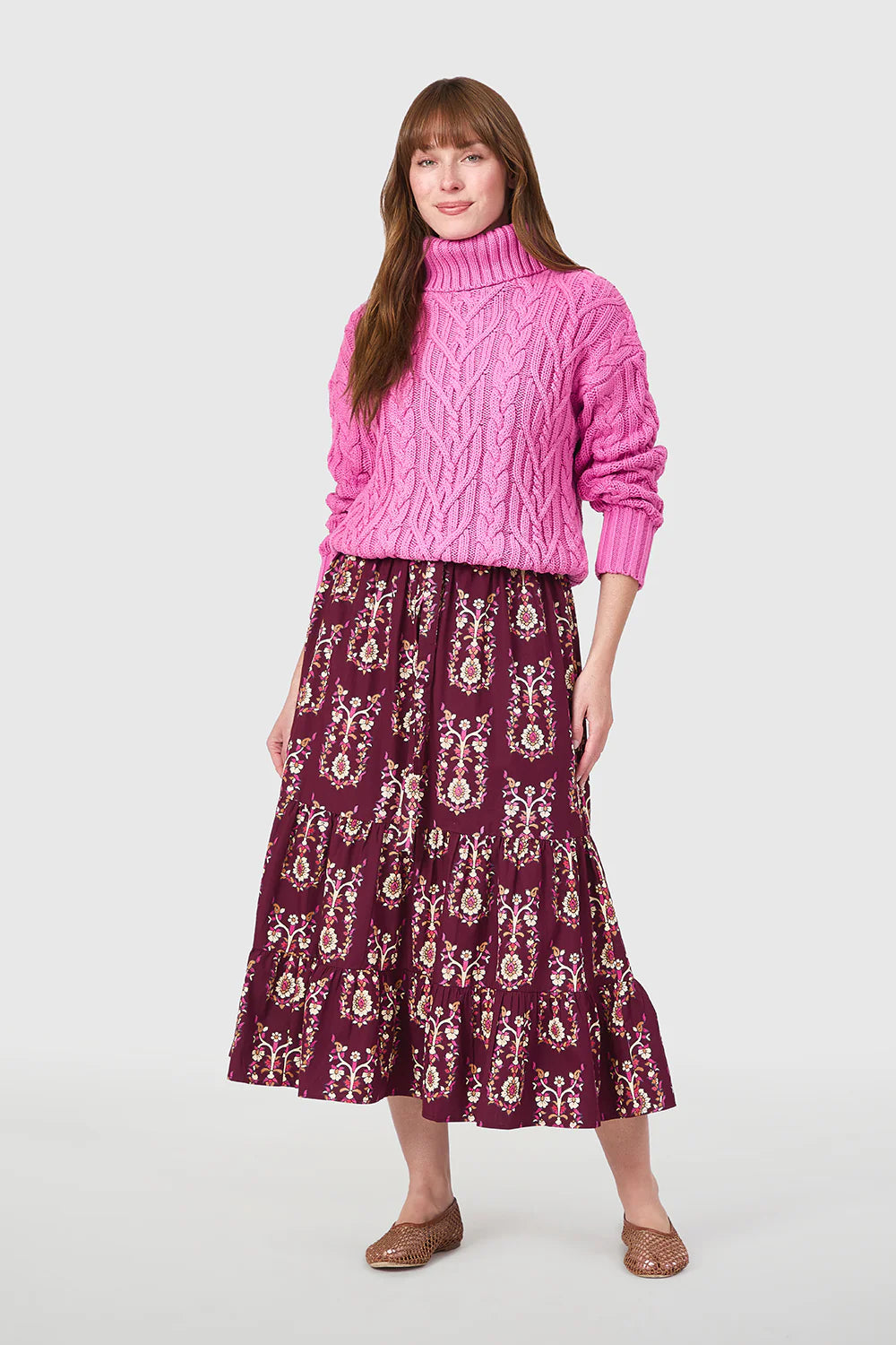 market skirt bramble motifs