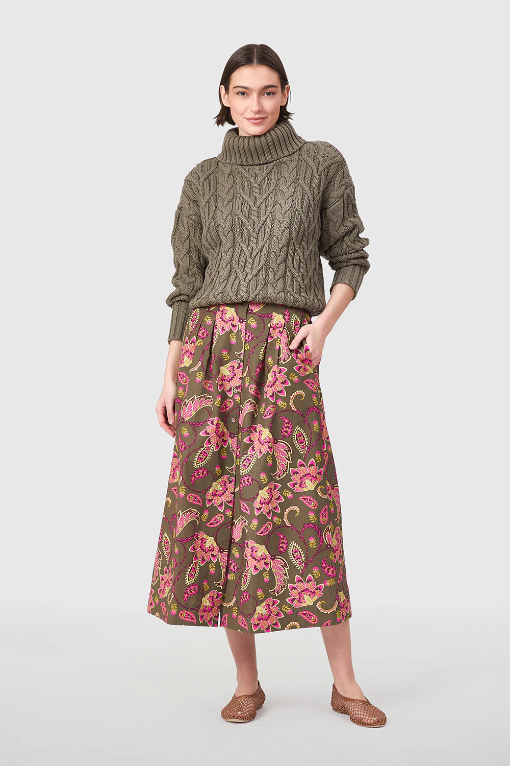 scout skirt raspberry garden