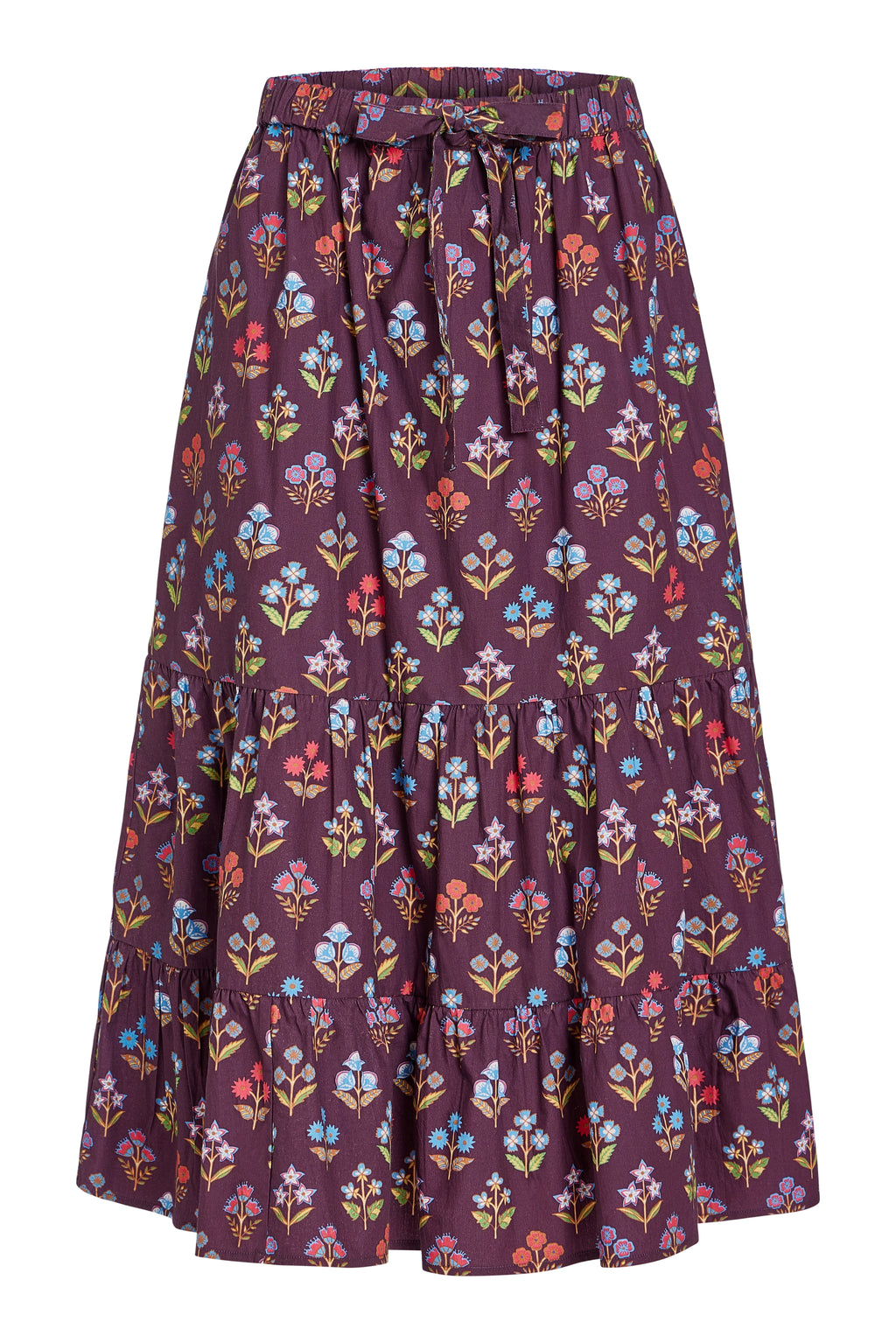 market skirt in holiday flowers