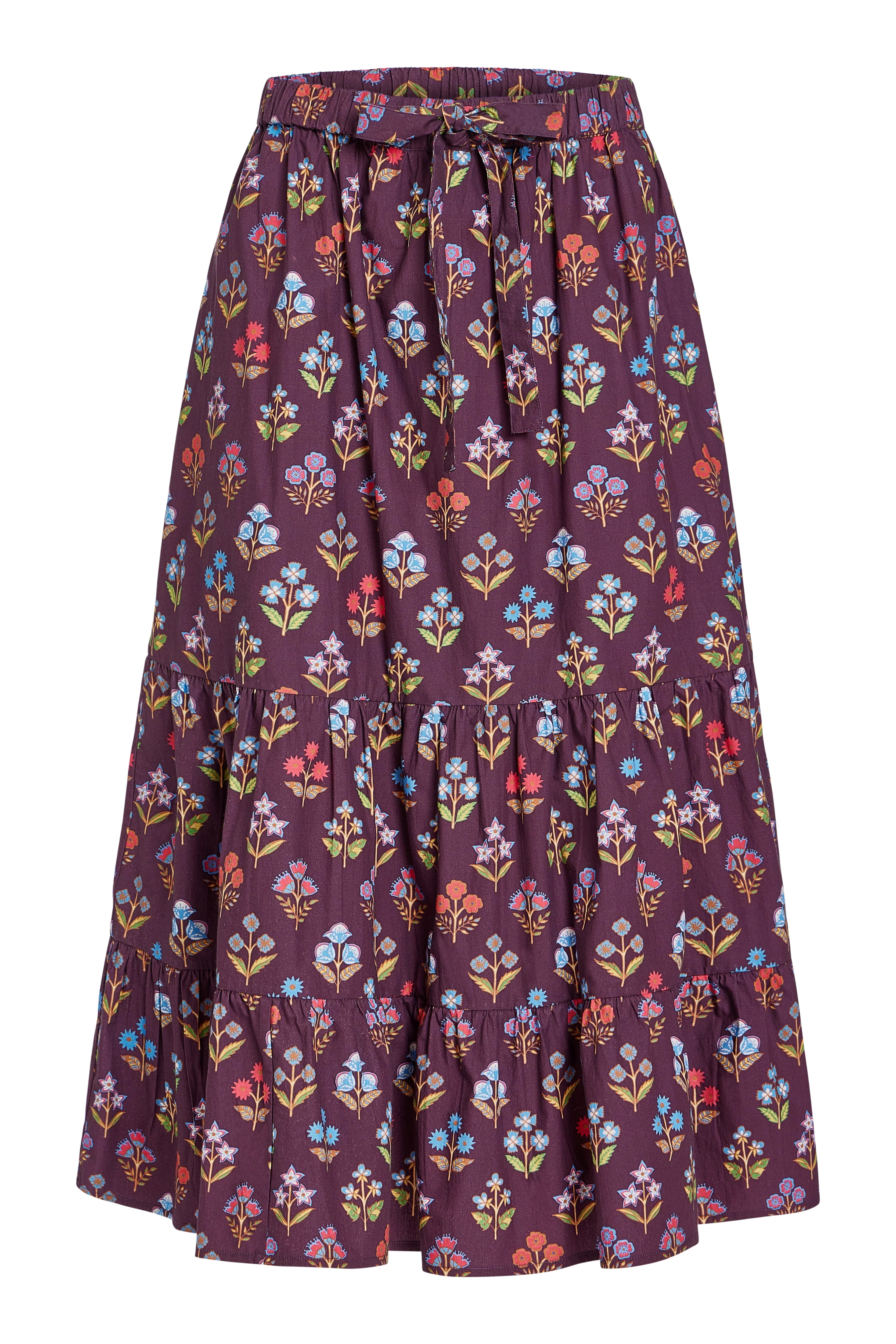 market skirt in holiday flowers