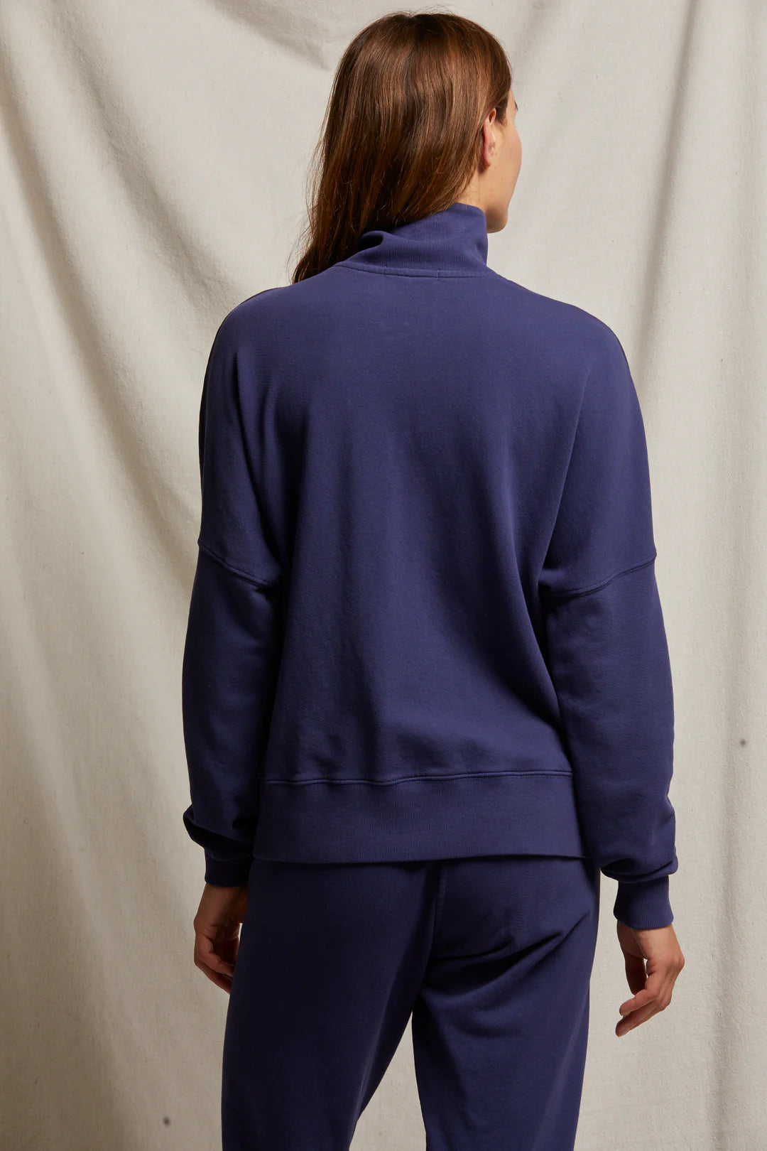 maren french terry half zip sweatshirt