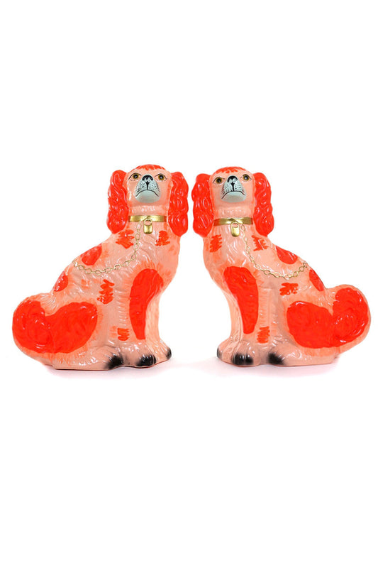 staffordshire dogs peach