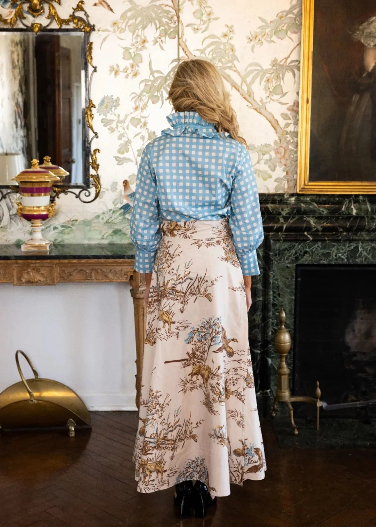maple field & feather brady wrap maxi skirt
