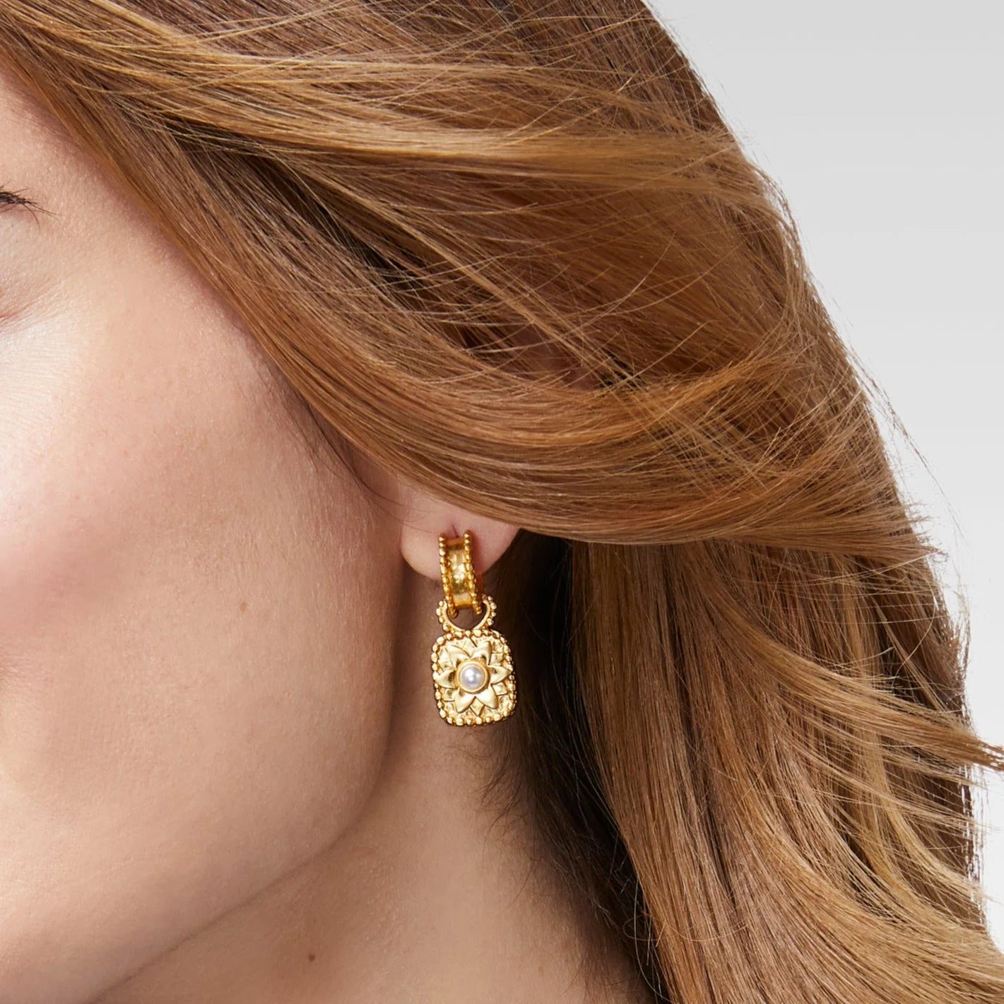 marbella hoop & charm earring