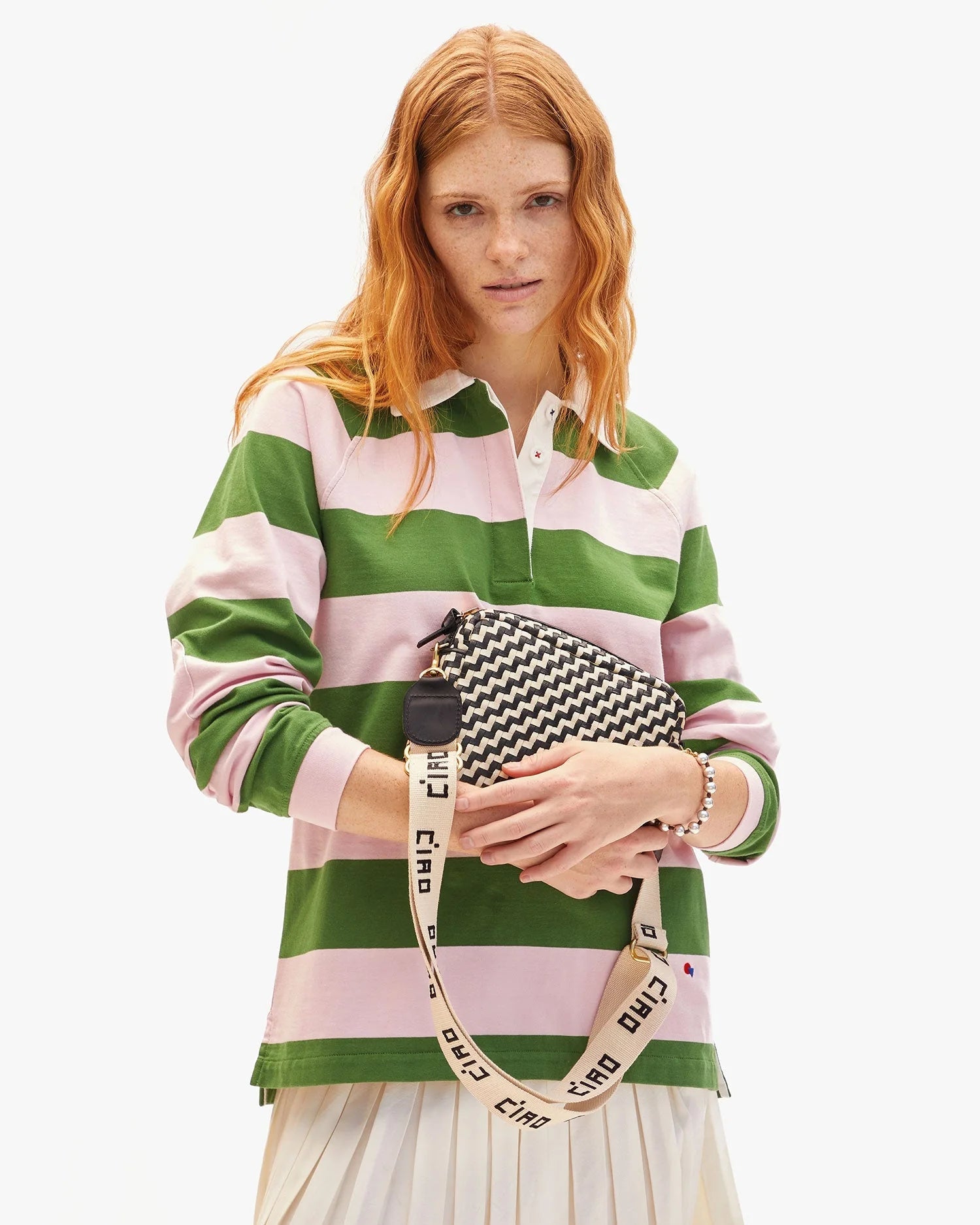 midi sac check woven