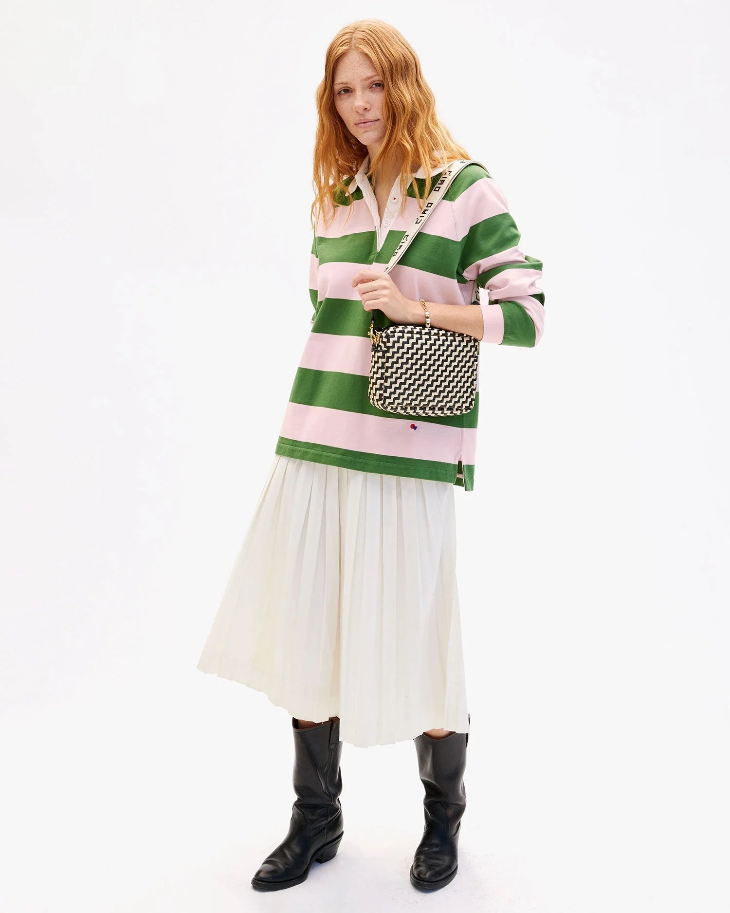 midi sac check woven