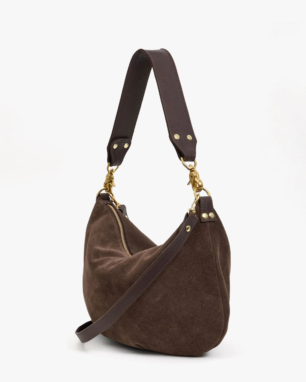 moyen messenger suede chocolate