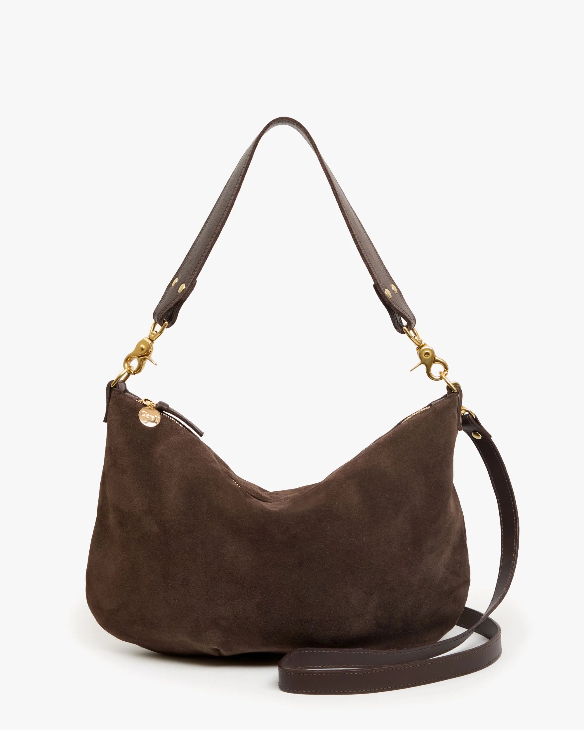 moyen messenger suede chocolate