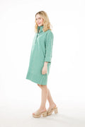 arden dress green gingham