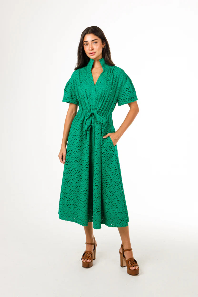bria dress green eyelet