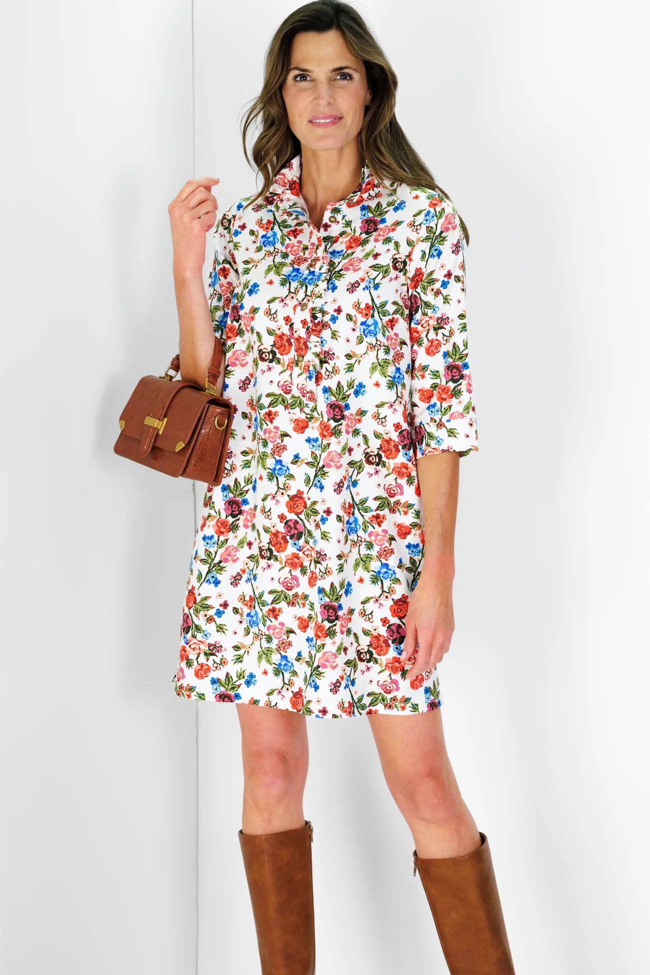 olive dress in dawn garden