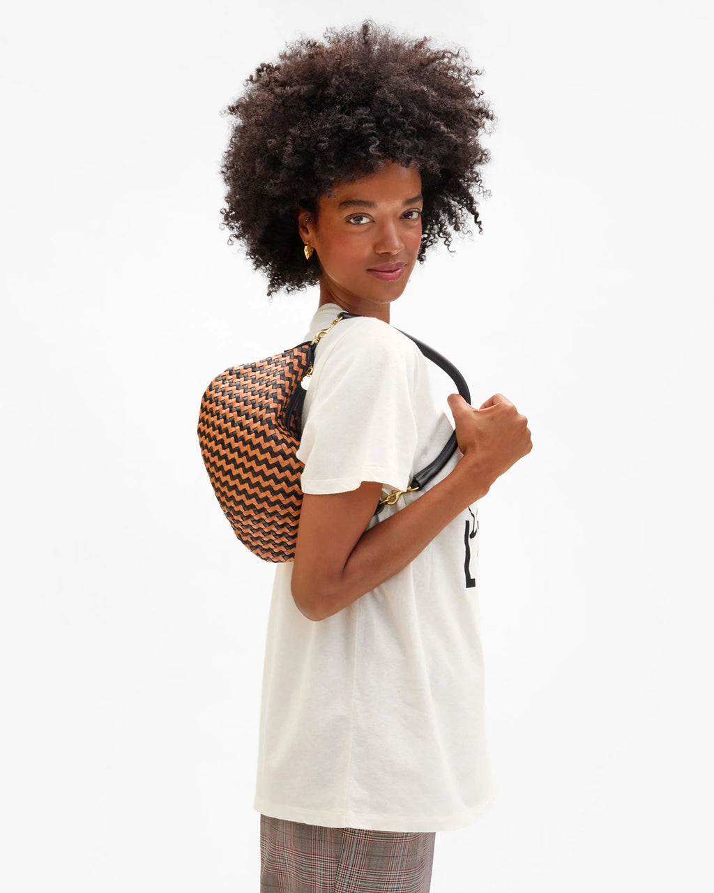 petit moyen woven zig-zag black/natural