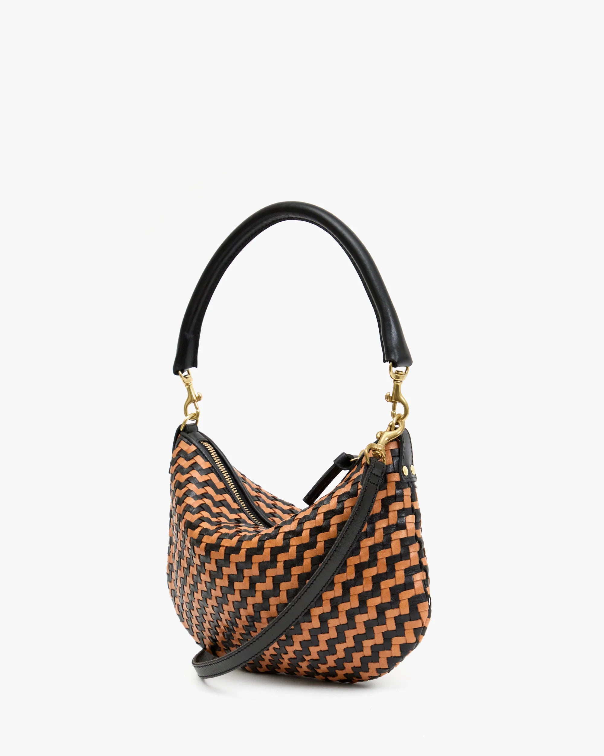 petit moyen woven zig-zag black/natural