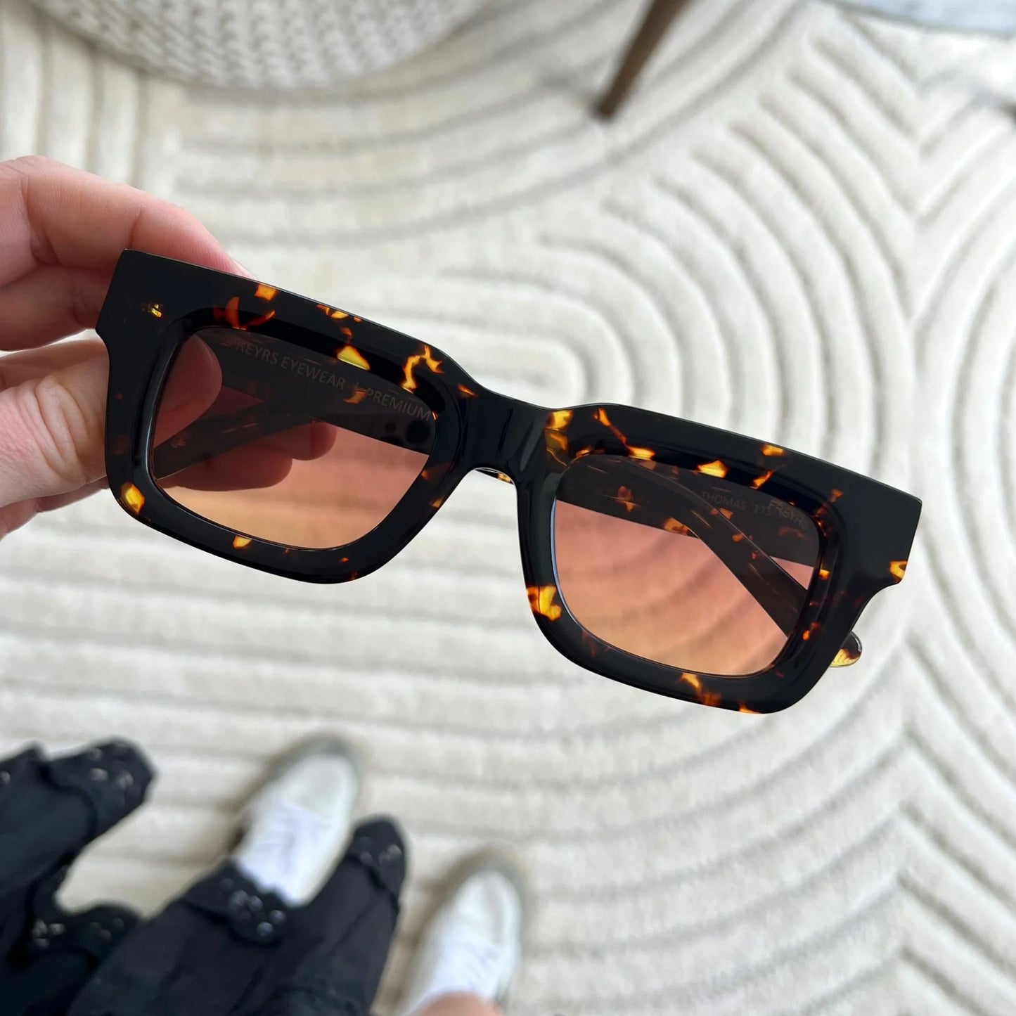 thomas acetate rectangular sunglasses