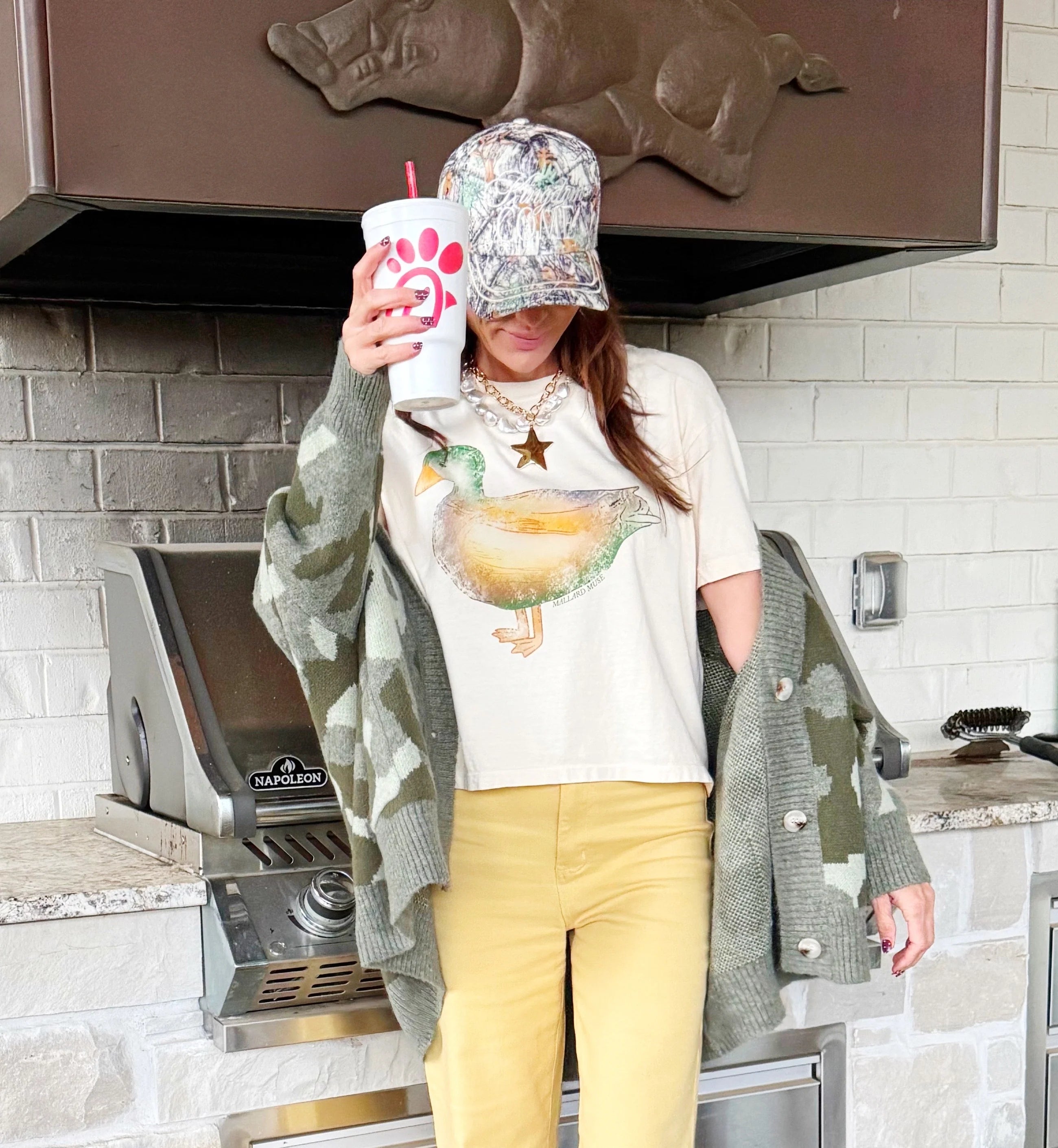 mallard muse crop tee