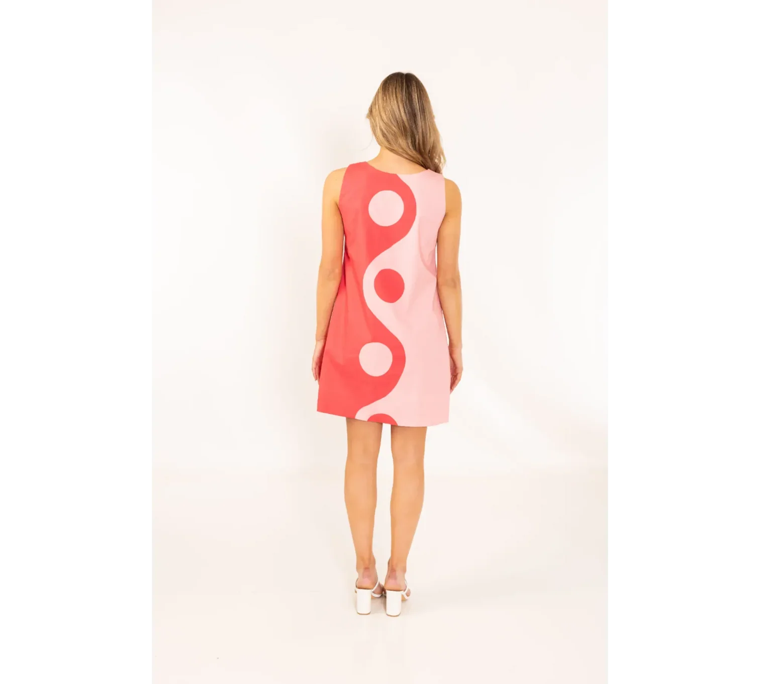 pink yin yang twiggy dress short