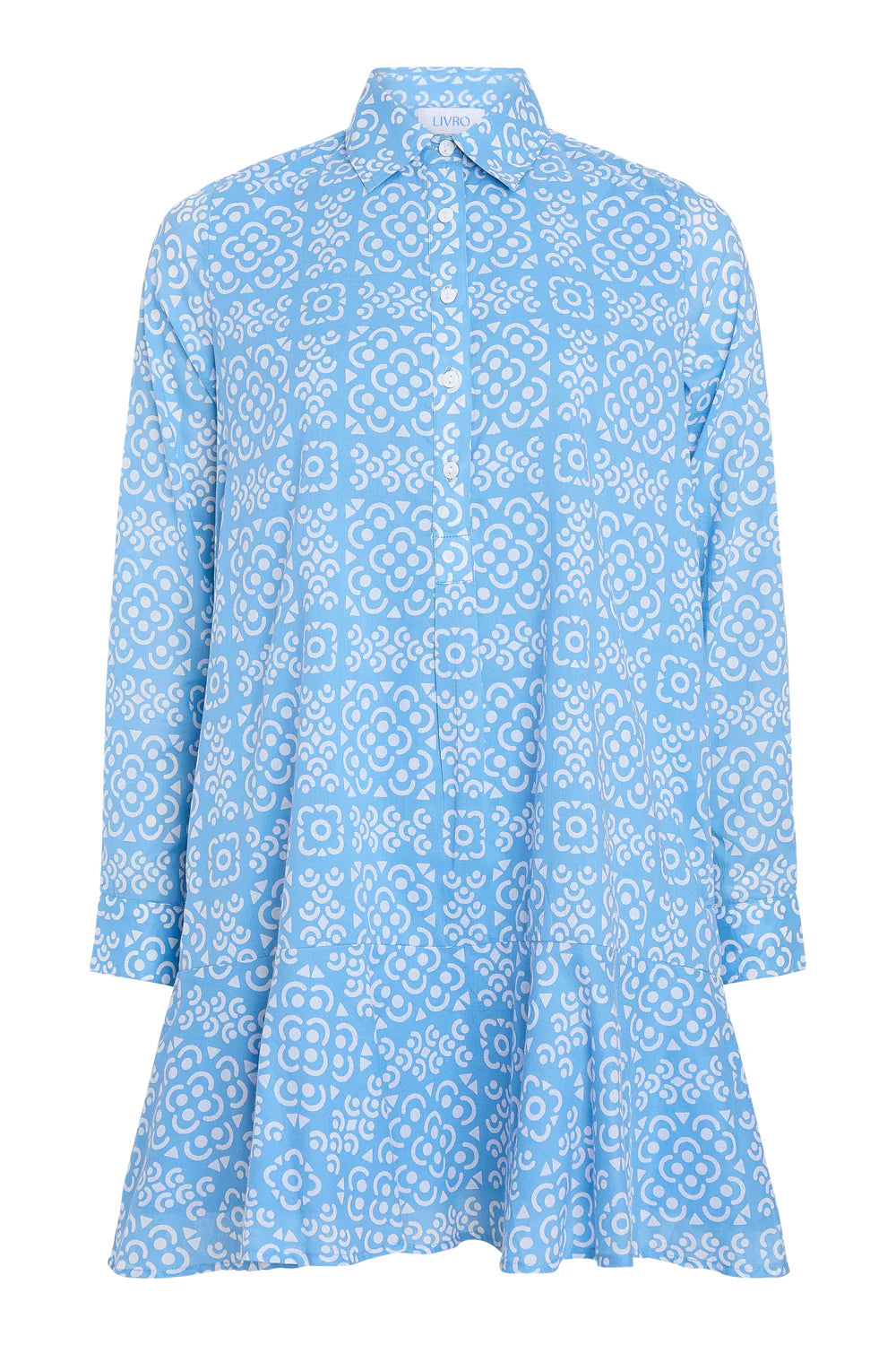 polly dress in lanai tile