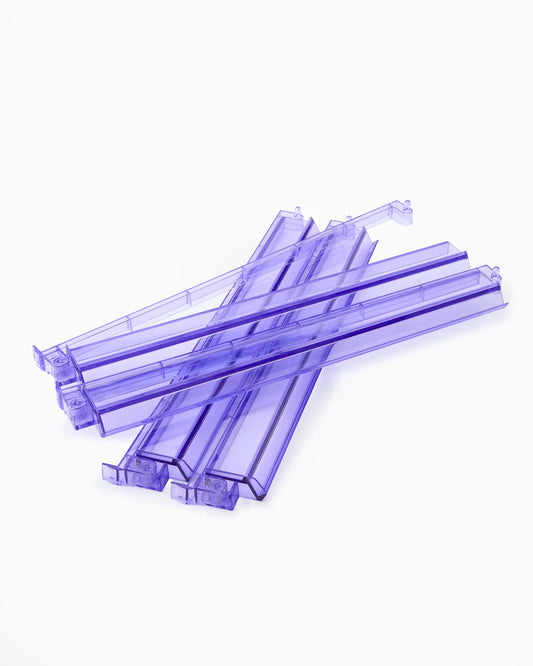 lilac acrylic rack and pusher set
