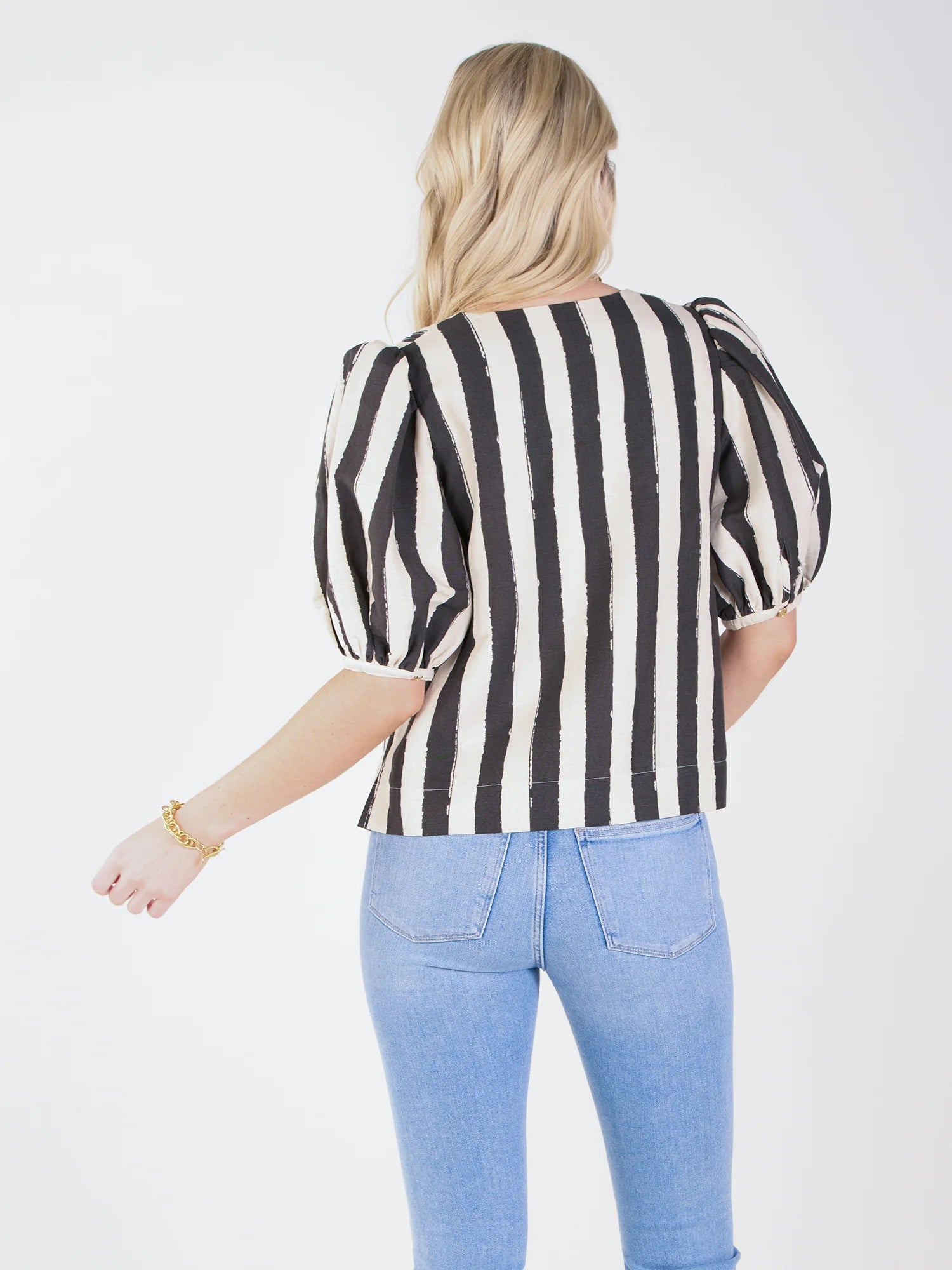 penny top stripe noir