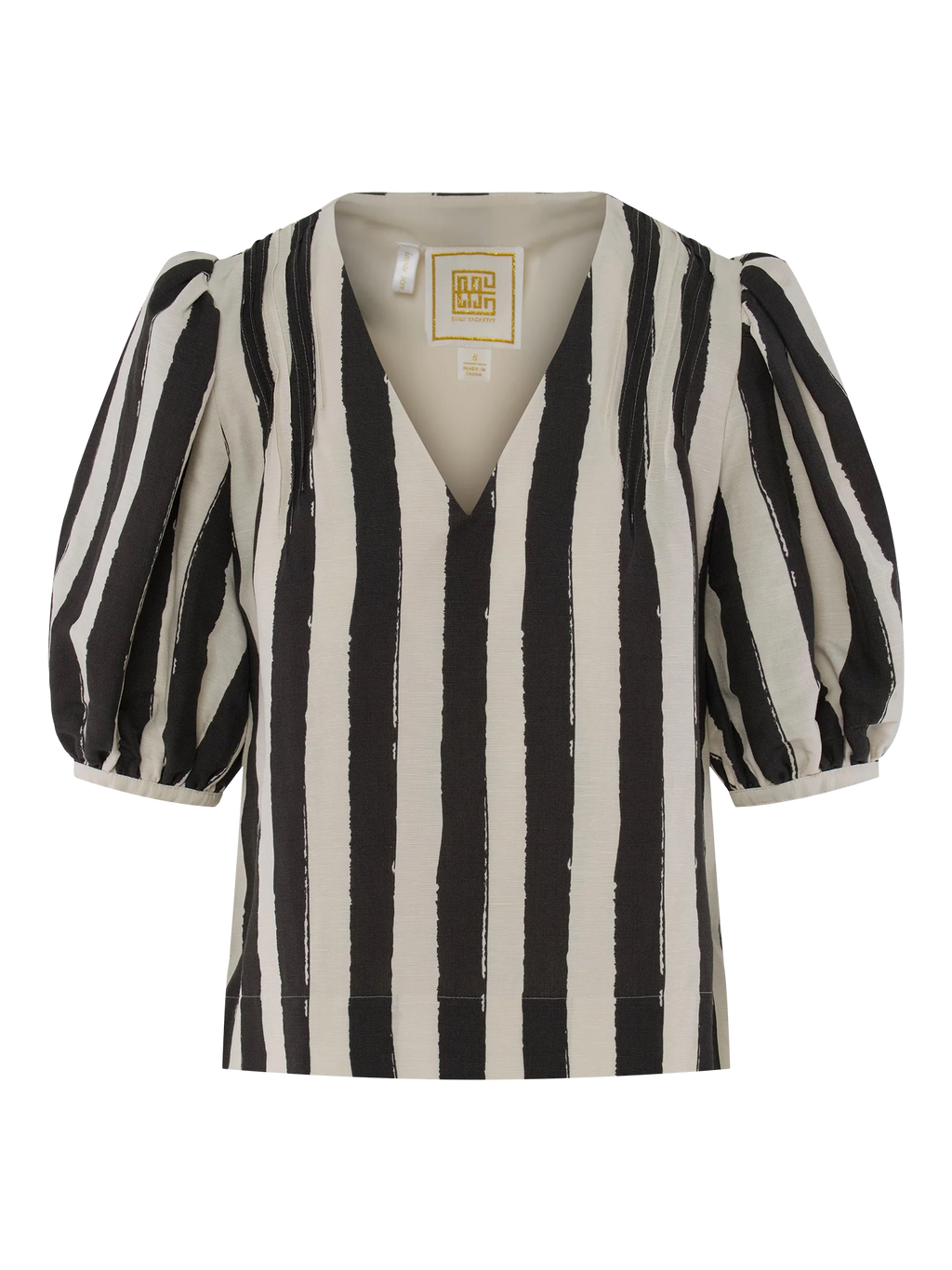penny top stripe noir