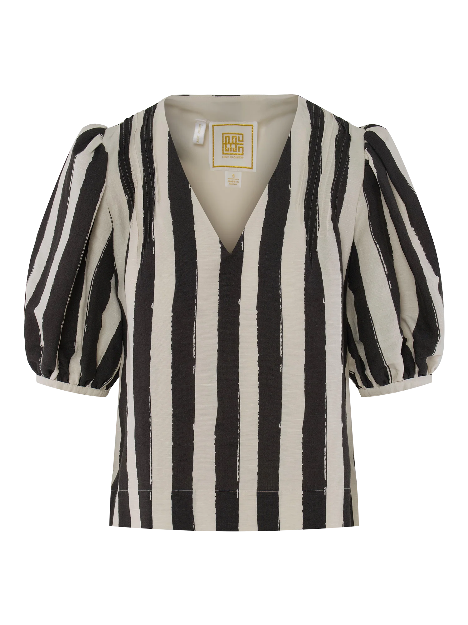 penny top stripe noir