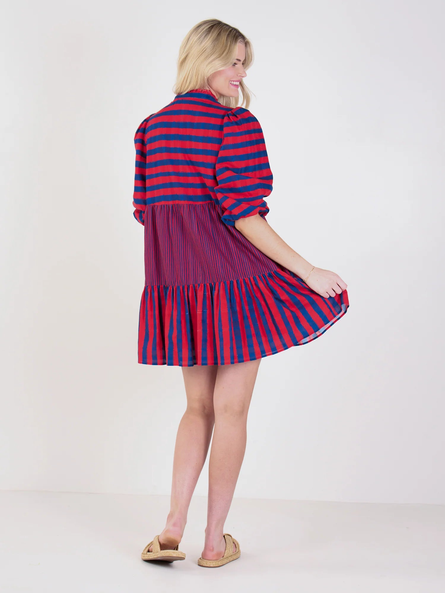 sadie dress americano stripe