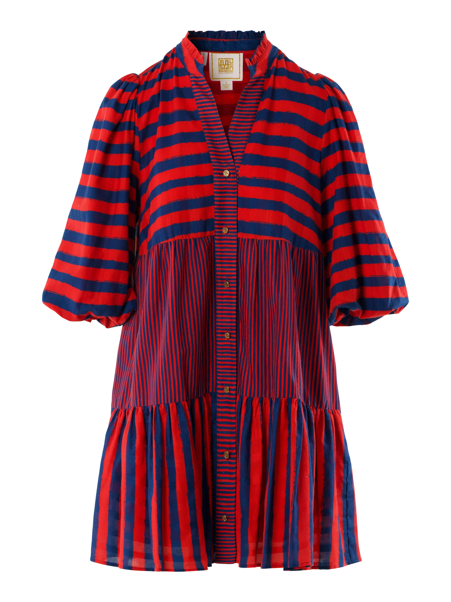 sadie dress americano stripe