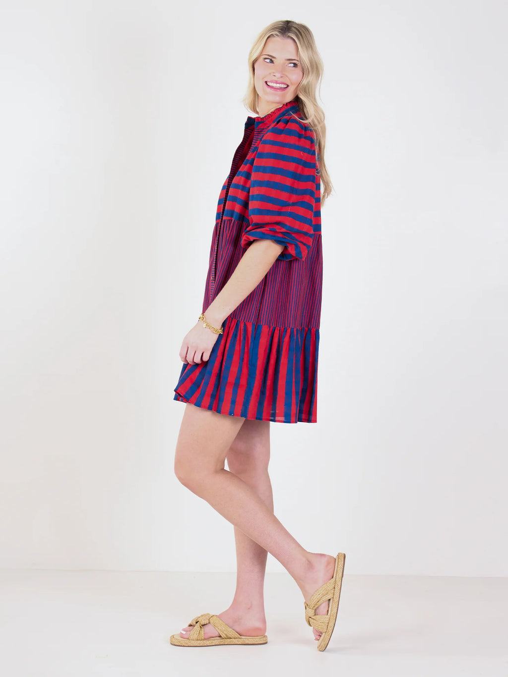 sadie dress americano stripe
