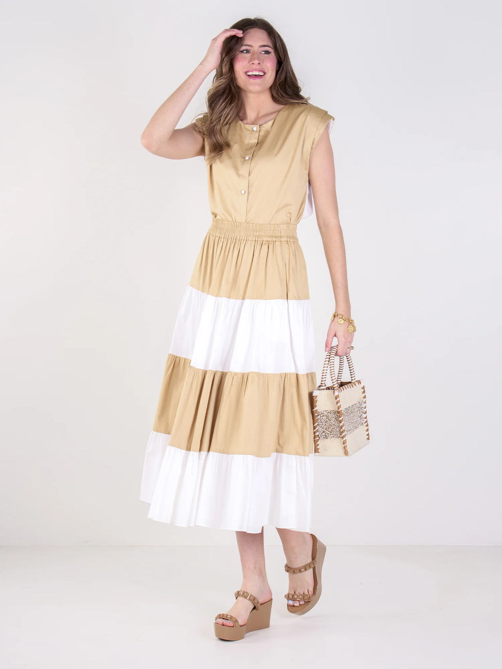 tiered maxi sand
