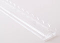 clear acrylic racks with scalloped pusher