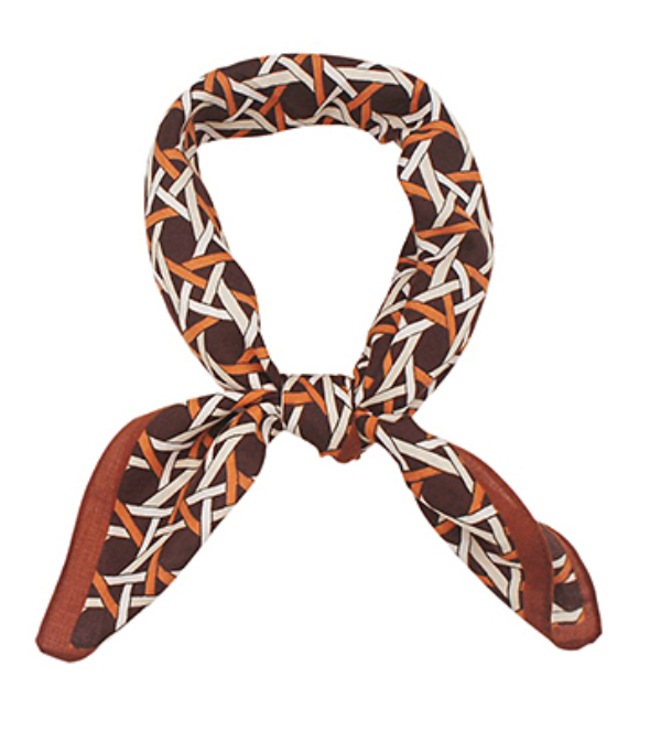 basket weave pattern scarf