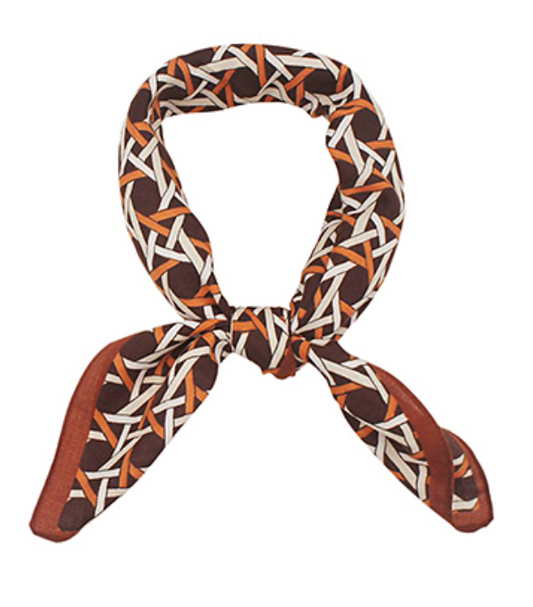 basket weave pattern scarf