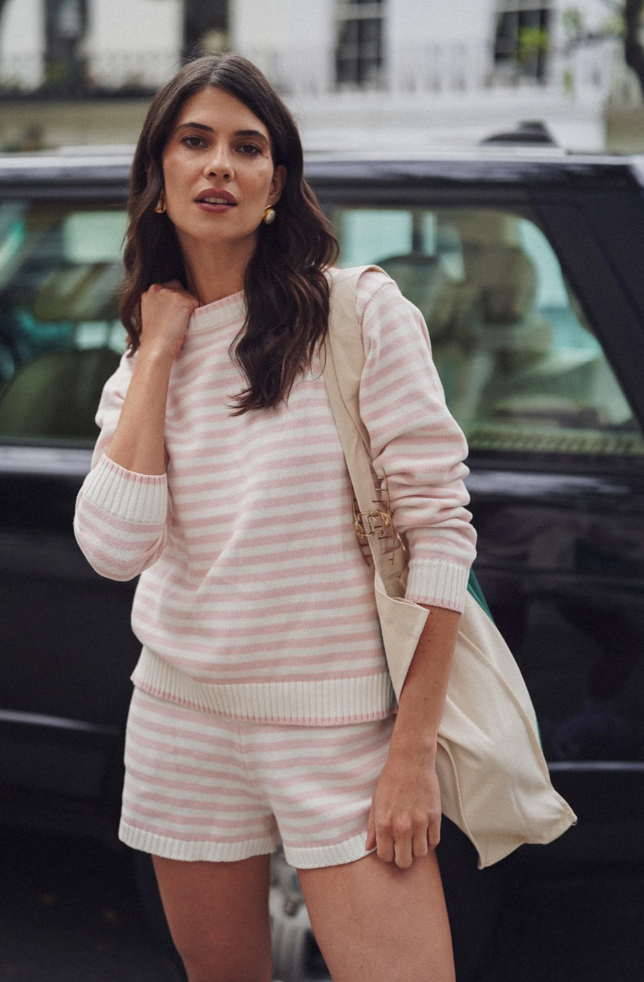 autumn sweater - cream/ballerina