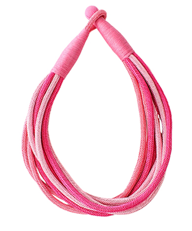 multi colored rope necklace