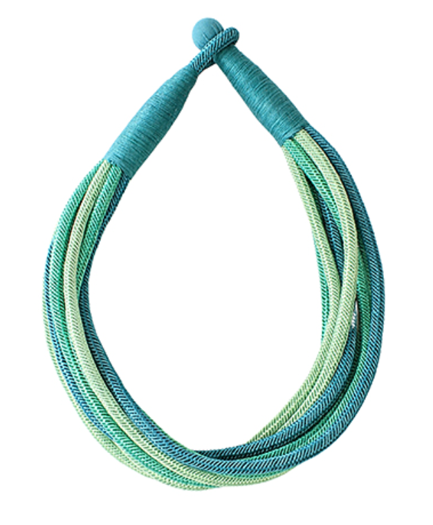 multi colored rope necklace