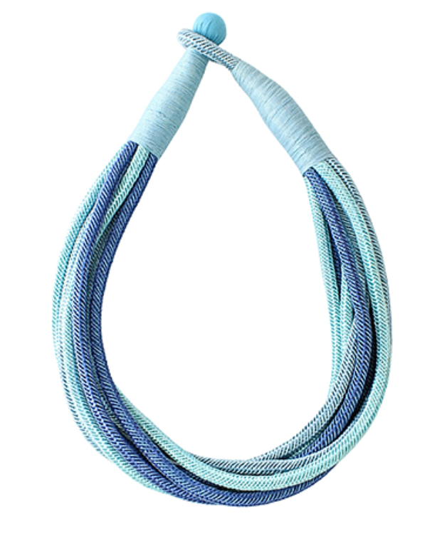 multi colored rope necklace