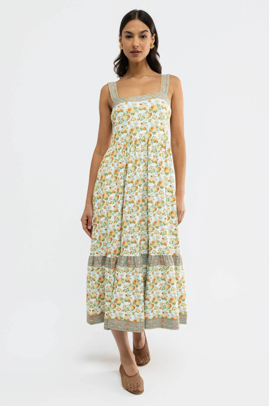 kendall dress in marigold morning