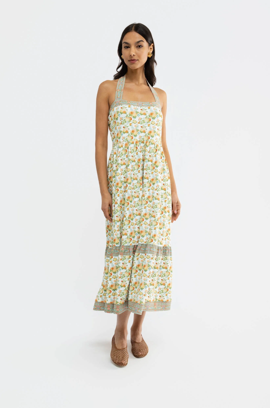 kendall dress in marigold morning