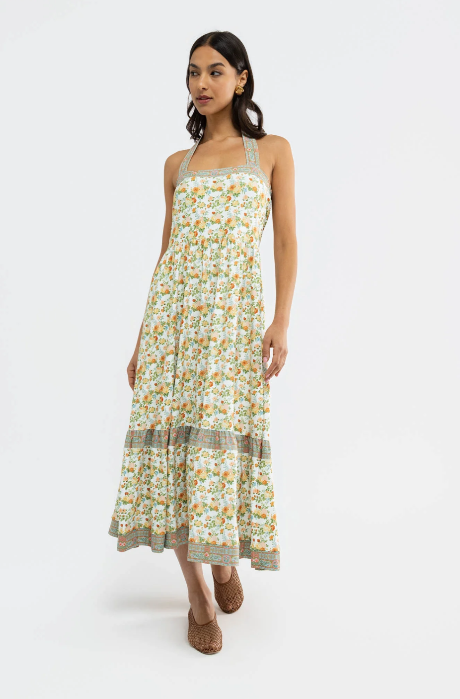 kendall dress in marigold morning