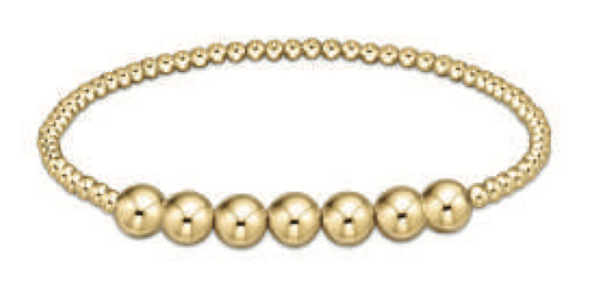 classic gold beaded bliss 3mm bead bracelet 6mm gold