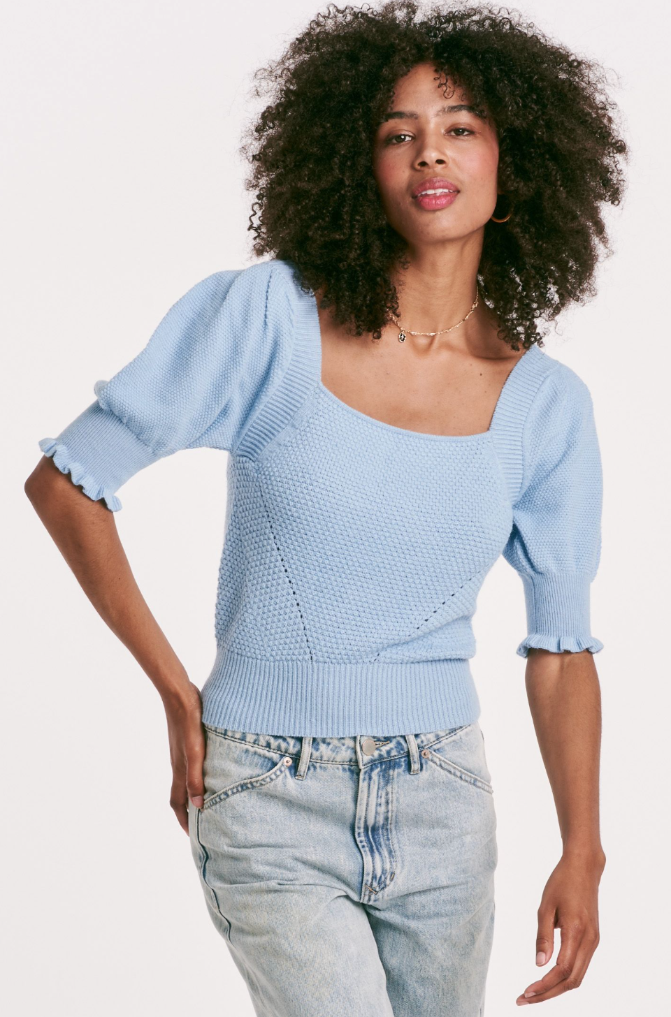 eloise square neck sweater