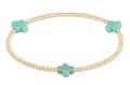 signature cross gold pattern 2mm bead bracelet mint