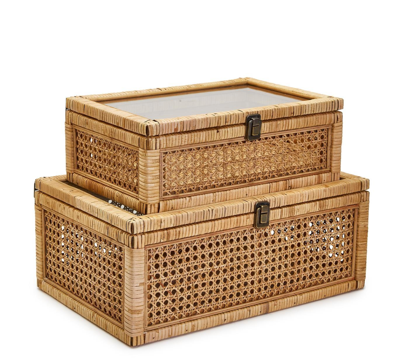 rattan decorative storage boxes