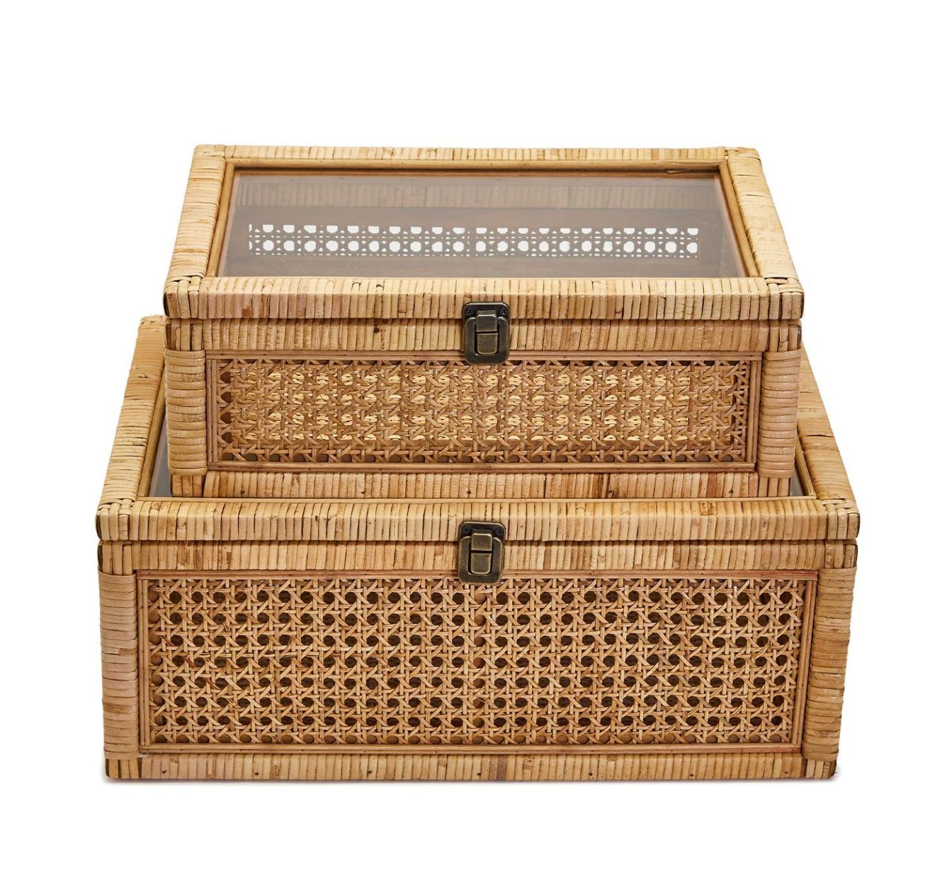 rattan decorative storage boxes