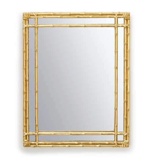 golden bamboo mirror