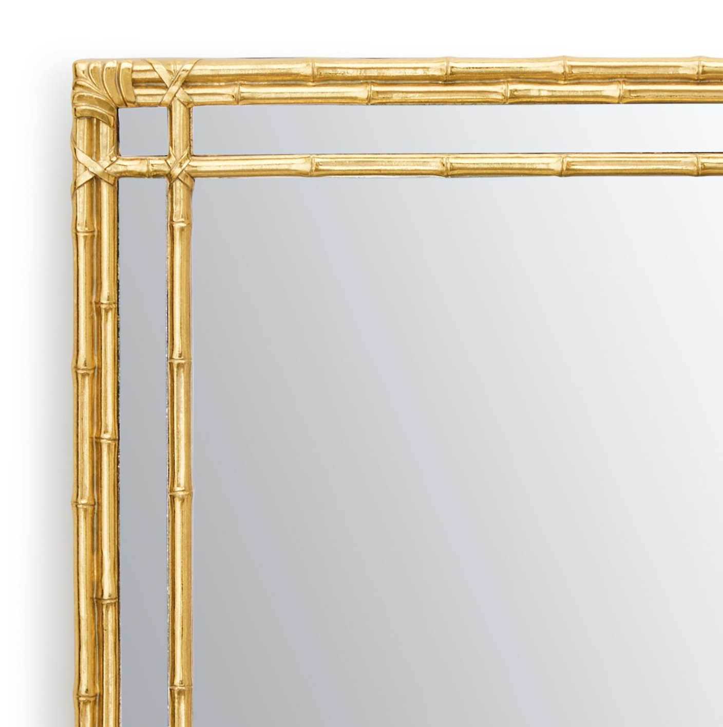 golden bamboo mirror