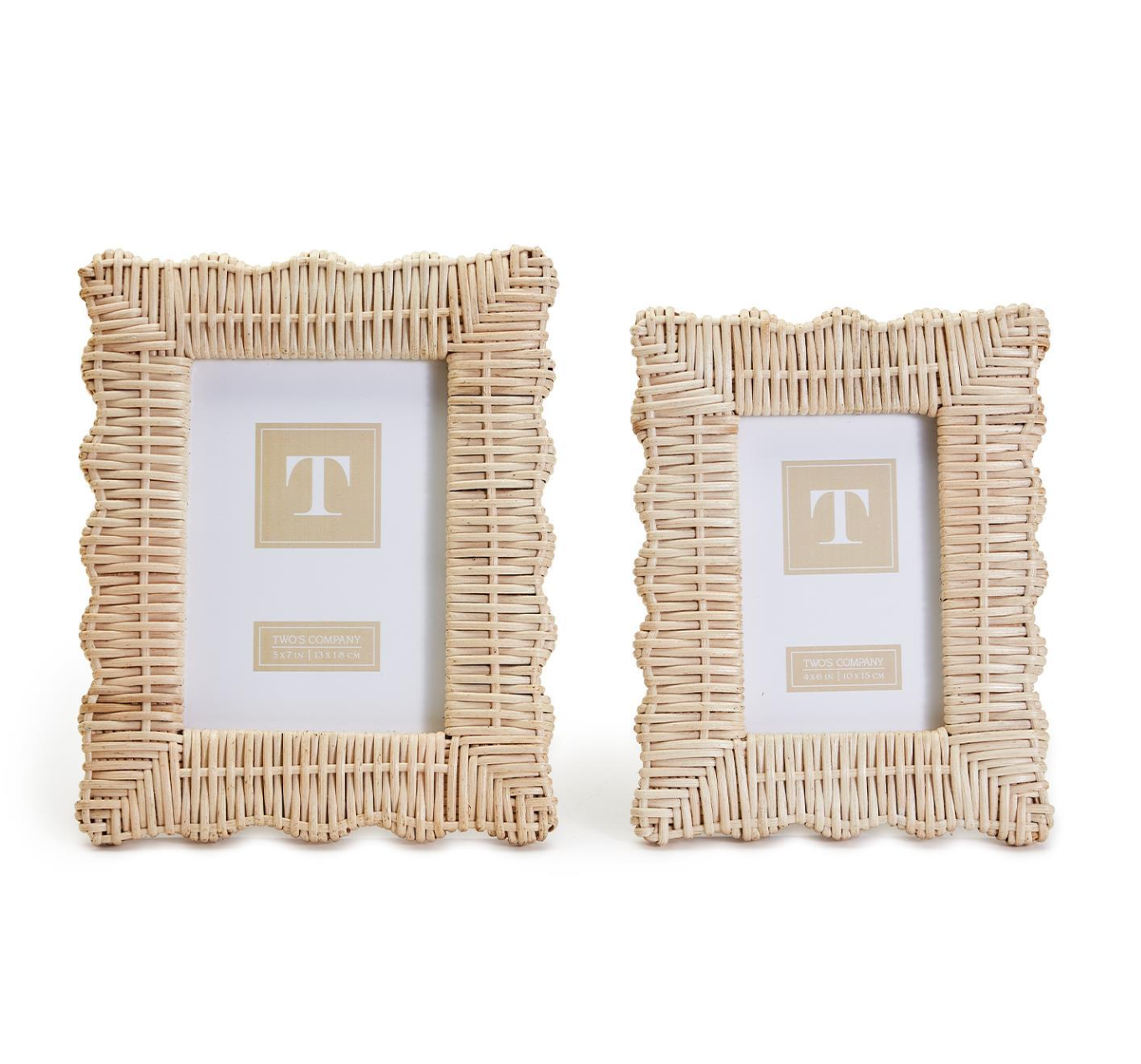 wicker weave photo frame