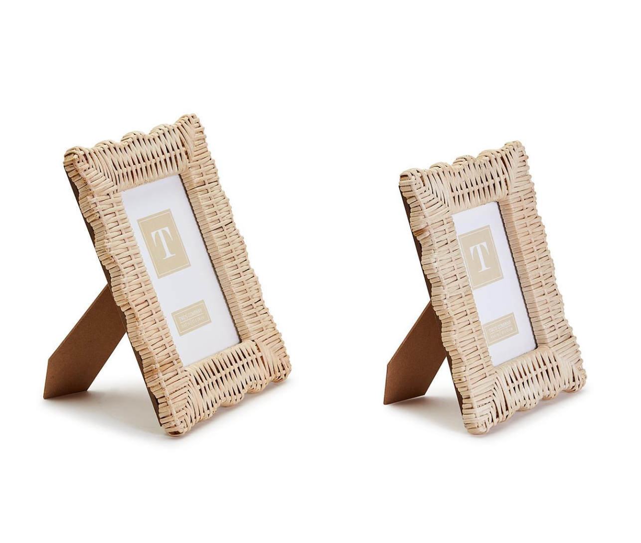 wicker weave photo frame