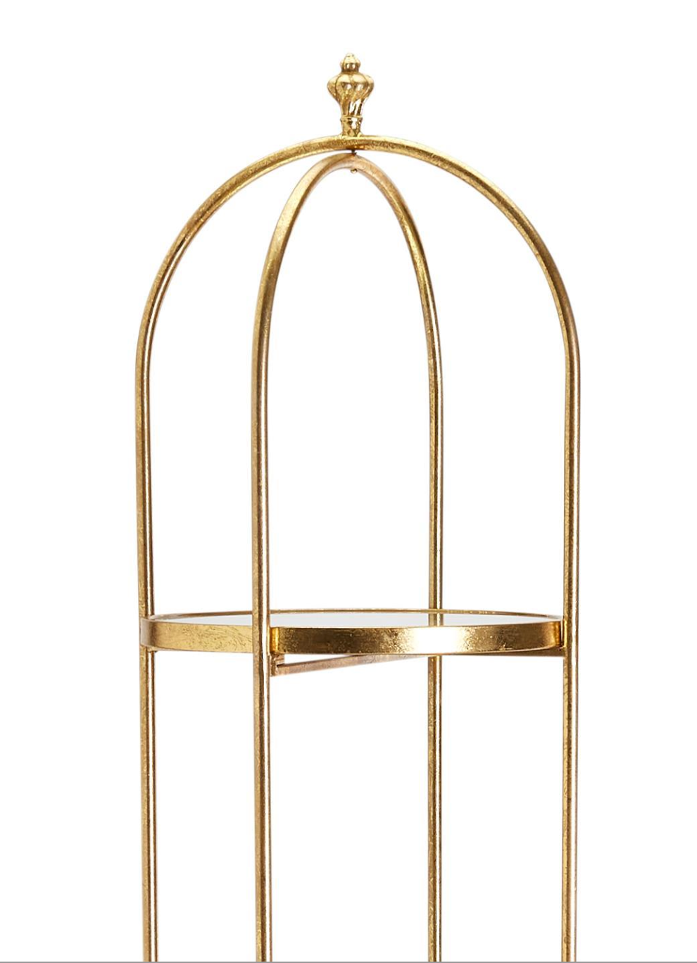 golden etagere decor finial